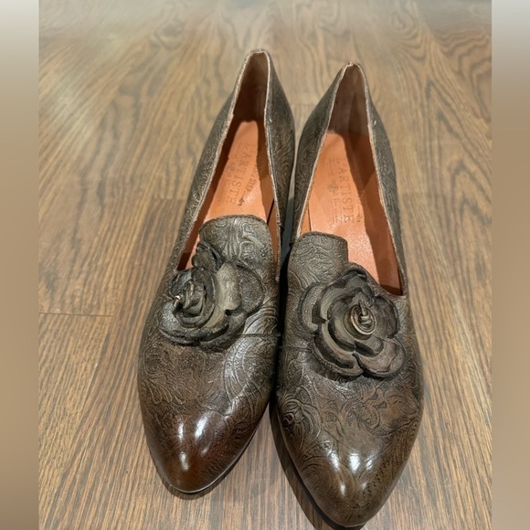 L’ARTISTE Noora Floral Tooled Pump size 42 10.5 11 NEW fairycore - Picture 3 of 9